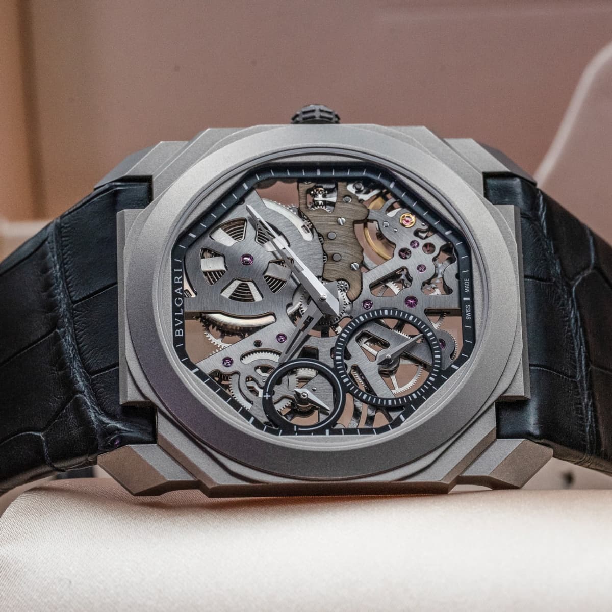 Bulgari Octo Finissimo Skeleton 102714 40mm Titanium Box Papers 2018