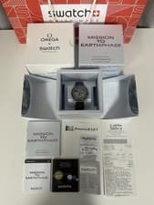 Omega X Swatch Moonswatch Mission To Earthphase New With Receipt
