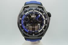 HYT HASTROID SUPERNOVA BLUE 48MM HYDRO MECHANICAL POWER RESERVE WARRANTY 50M
