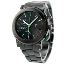 NewGUCCI Men s Watch YA101331 G.Chrono G.CHRONO Quartz Black x Black