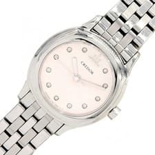 Seiko Ladies Watch Credor Signo 11P Diamond 4J81 0AS0 Light Pink Quartz Wristwat