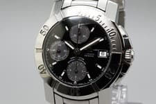 *Near MINT* BAUME＆MERCIER Capeland 65352 40mm Black Automatic Watch From JAPAN