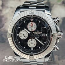 Breitling Super Avenger A13370 Box and Accessories Fresh Service Polish 04/2026