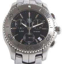TAG HEUER LINK CJ1110 Chronograph Quartz Men's Wrist Watch Silver