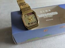 SEIKO ALBA Super Mario Watch Gold Nintendo ACCK711 Japan
