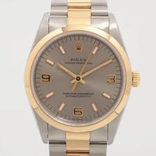 Rolex Oyster Perpetual 14203 SS×YG SS×YG AT Gray-Face