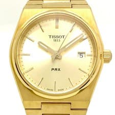 TISSOT PRX T137.210.33.021.00 Quartz Champagne Gold Date Water Resistant 10 TM