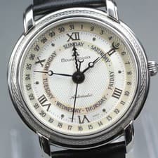Vintage MAURICE LACROIX Masterpiece 27561 Men's Automatic Watch 38mm Day Date