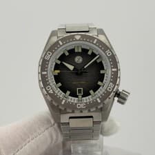Zelos Thresher 44mm Hammered Grey 500m Automatic Diver Steel Bracelet 015/150