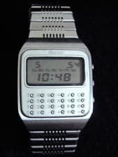 Seiko Quartz LC Calculator Watch 1970s Unisex Digital 20-Year Old Used