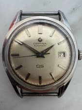 Certina DS Automatic Ref 5601 003 1960s Vintage Watch Huguenin Freres (HF) Case