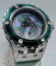 Invicta DC Comics Aquaman Auto Men's Watch w/ MOP Dial 52mm Green/Steel (43912)