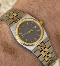 1984 Omega Seamaster Quartz Cal 1380 Gold Capped Two Tone 26mm Boxed Vintage