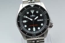 ship from US SEIKO Diver's 7S26-0020 42mm Black Dial Day/Date AT Men's Watch
