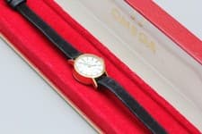 Vtg 1970s [Exc+5 / Box] Omega De Ville Cal.661 Gold 17mm Automatic Women's Watch