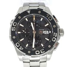 05w05500 TAG HEUER Aquaracer Chronograph Silver Black Men s Automatic Watch Stai