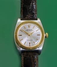 Vintage 1946 Rolex Bubbleback Gold Bezel Automatic Chronometer Ref.3372
