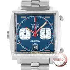 TAG HEUER Monaco Chronograph Steve McQueen Glorious Le Mans 1133B Free Shipping
