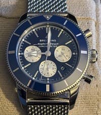 BREITLING SUPEROCEAN Heritage B01 CHRONOGRAPH 44 Stainless Stain BLUE AB0162