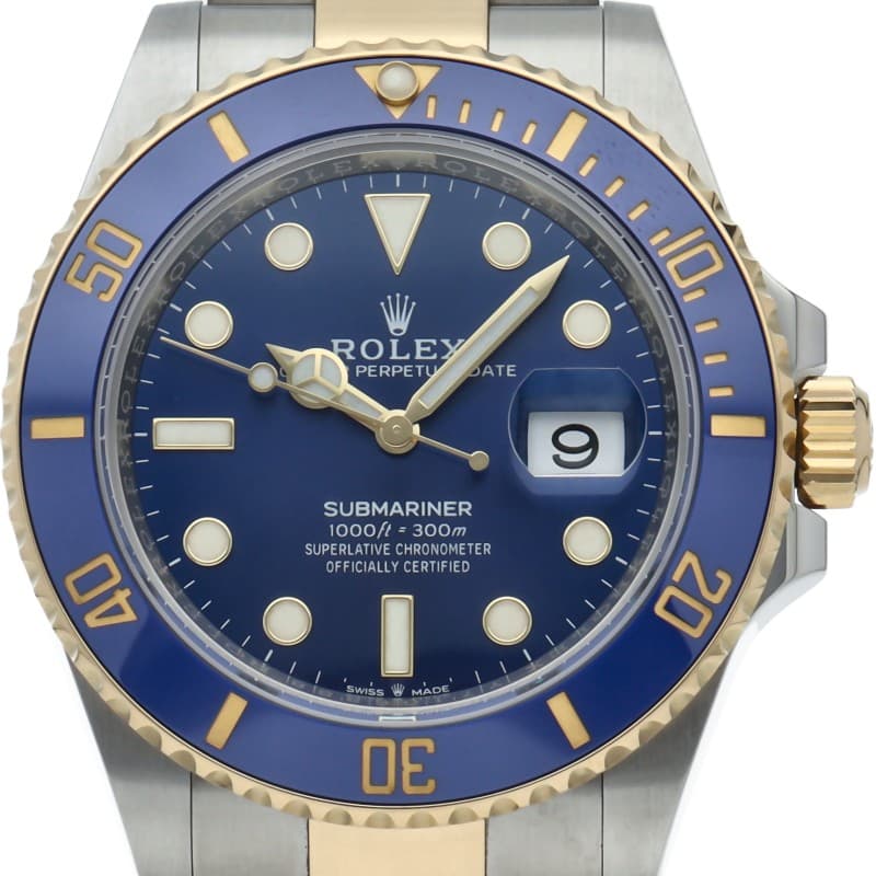 ROLEX Submariner Date Watch Blue 126613LB K18YG/Stainless Steel mensWatch bl...