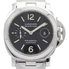 Authentic Panerai Luminor Marina PAM00104 Stainless Steel Mechanical Automat...