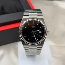 Tissot PRX/316L Quartz Black New Watch 40mm Men's Steel Watch T137.410.11.051.00