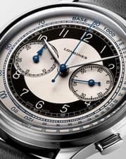 Longines Heritage Classic Tuxedo Chronograph Watch L2.830.4.93.0 (Panda Dial)