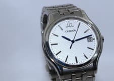 CREDOR Watch Signo Quartz GCAZ057/8J86-7A00 Silver Dial SS Quartz