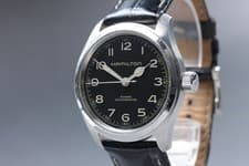 [Exc+5] HAMILTON KHAKI H704050 38mm Black Dial Automatic Men's Watch JAPAN