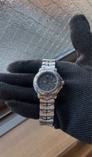 TAG Heuer WH1212 Professional 200M Men's Watch Gray Dial Used Working