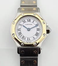 Darling Cartier Santos Octagan, Model 0907, 18K & Steel Automatic