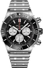 Breitling Super Chronomat B01 Black Dial Bezel Men's 44mm Watch AB0136251B1A1