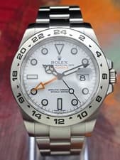 2020 Rolex Explorer II 216570 42mm White Polar Dial New Style Card Box & Papers