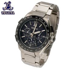 SEIKO Brightz 8B92 0AF0 Men s Watch Black Dial Radio Solar Quartz shiten W1328 F