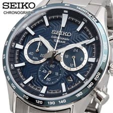SEIKO Wristwatch Essentials Chronograph Quartz Men s SSB445P1 Overseas Model