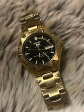 Seiko 5 Sports Automatic Wristwatch Timepiece Rare Authentic Vintage