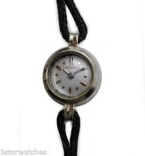 Vintage 1940's LONGINES Smallest Back Wind White Gold Ladies Watch by Le Coultre