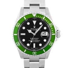 ROLEX Green Submariner 16610LV Diver's Watch #117