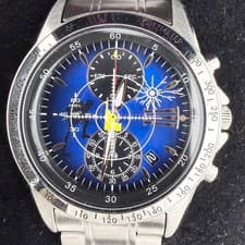 SEIKO Lupin The Third 3000 Limited Blue Mens Quartz Wristwatch 7T92 HAZ0