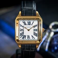 Cartier Santos-Dumont LIMITED Extra Large 18kt Yellow Gold BOX & PAPERS WGSA0084