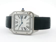 Cartier Santos Dumont XL Manual Wind Silver Dial Stainless Steel WSSA0032 4305