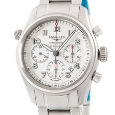 LONGINES WATCH SPIRIT CHRONOGRAPH L3.820.4.73.6 DATE SMALL SECONDS SILVER MEN'S