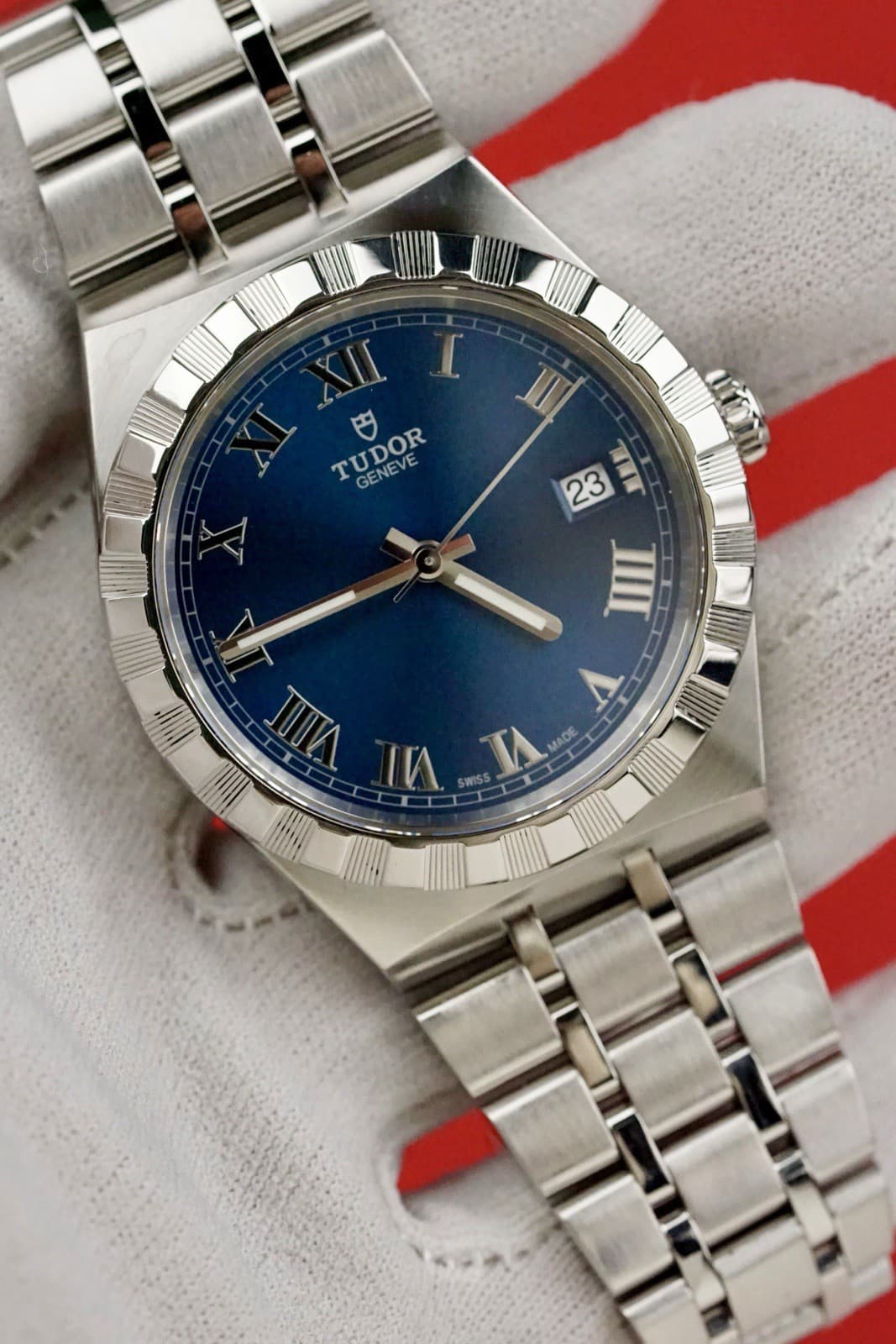2022 TUDOR Royal 38mm #28500 Blue Roman Dial W/ Box & Papers
