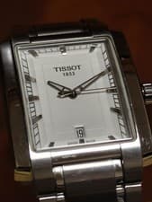 TISSOT 1853 Stainless Steel Silver Watch with White Dial and Date Used From Japa