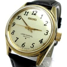 SEIKO Road Marvel Men s Hand Wound 36000 High Beat Gold Plated Gold Cap Arabic N