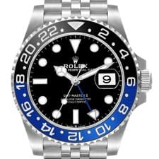 Rolex GMT Master II Steel Batgirl Black Blue Bezel Watch 126710 Box Card Unworn