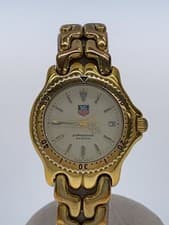 TAG Heuer Quartz Analog Wristwatch S94.013K Stainless Steel Men's Watch Used