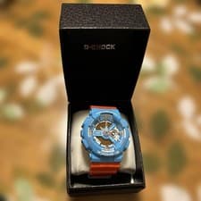 CASIO GA-110NC-2A G SHOCK Watch Quartz Blue Orange Genuine Limited Edition