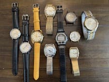 10-VINTAGE TIMEX WATCH LOT Automatic, Electric, Wind-up, Ironman Digital, 4U2FIX