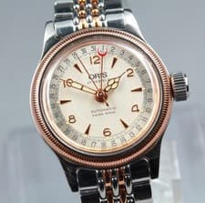 ORIS Big Crown Pointer Date 7464 584 28mm Silver Dial AT Women's Watch Near MINT